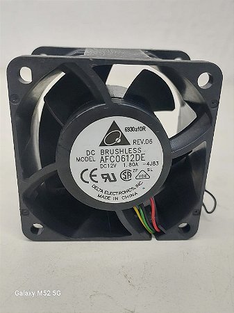 Cooler Fan Delta 12v 1,80a 60x60x38mm Modelo AFC0612 Kit com 10 unidades