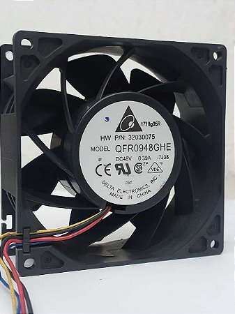 Micro Ventilador Delta 92x92x38mm 48 volts 0,39 amperes Modelo QFR0948GHE 7000RPM