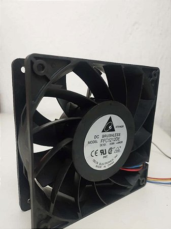 Cooler Fan Delta 12v 3.0A 120x120x38mm Modelo FFC1212DE 4 FIOS pwm