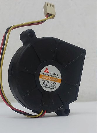 Ystech Fan Cooler Microventilador Caracol 12v 0,35 60x20mm  Modelo BD126018HB Silencioso