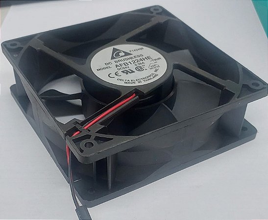 Cooler Delta 24v 120x120x38mm Ventoinha Silenciosa Afb1224hb Sem Led (Usado)