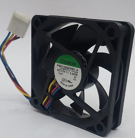 Ventoinha Sunon 12v 3,04w 60x15mm Modelo Psd1206phb1-a 4 Fios Pwm Silencioso