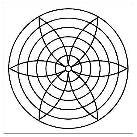 R52 - Harmonia 6c - MDF 6mm Radiestesia Radiônica com Filme Transparente de Proteção