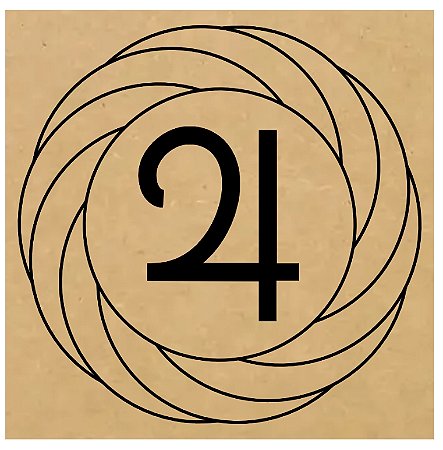 R23 - Turbilhão com Júpiter MDF 3mm 20x20cm Radiestesia Radiônica