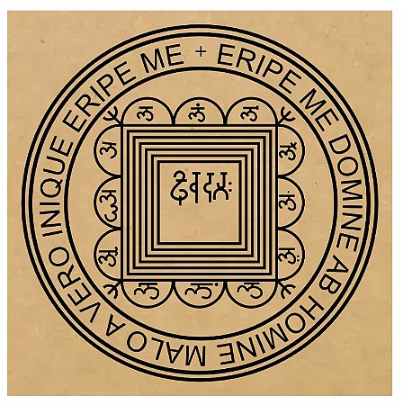 R143 - Pantáculo Choque de Retorno MDF 3mm 20x20cm Radiestesia Radiônica