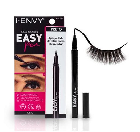 Kiss New York - Cola para Cilios Easy Pen Preta