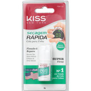 Kiss New York - Cola para unhas Ultra Rapida Secagem rápida 3g