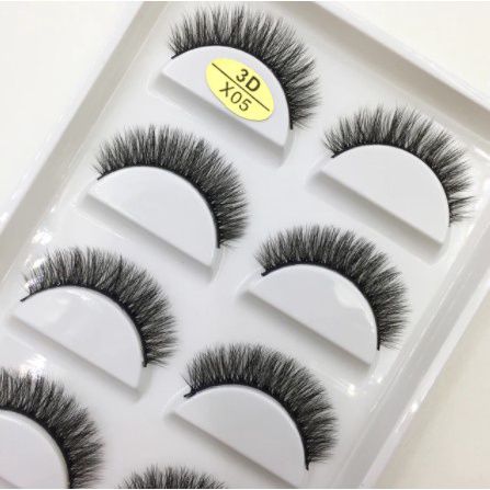 Cilios - Cartela com 05 pares modelo X05