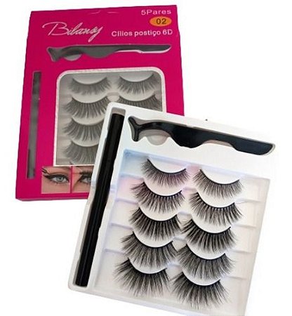 Cílios magnéticos modelo 02 - 05 unidades