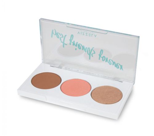 Vizzela - Paleta paleta bff 03 contorno, blush e iluminador