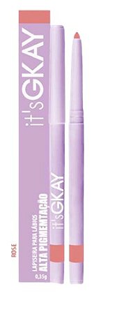 Gkay - Lapiseira Retrátil Labial Rosa