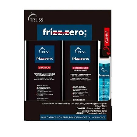 Truss - Kit Promocional Truss Frizz Zero Shampoo 300ml + Condicionador 300ml Ganhe Leave-in 30ml