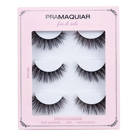 PraMaquiar - 3 Pares de Cílios Manuela