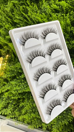 Cilios - Cartela com 05 pares modelo 333