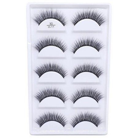 Cilios - Cartela com 05 pares modelo E25