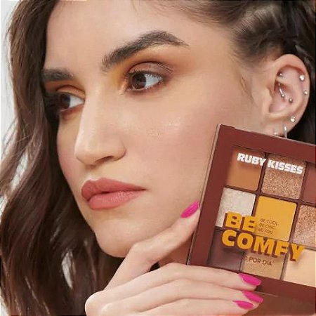 RK Kiss NY - Paleta de Sombra 9 cores BE COMFY