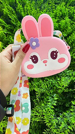 Bolsa Infantil de Silicone Rosa