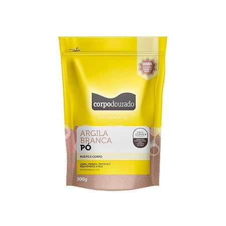 Corpo Dourado - Argila Branca 100g