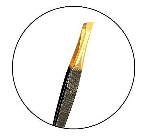 Klass Vough - Pinça Profissional Chanfrada Ponta Dourada TWOR124