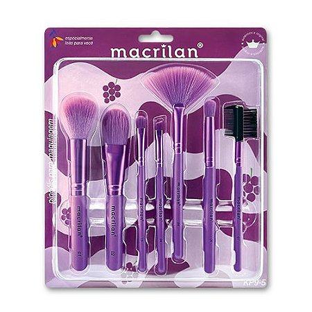 Macrilan - Kit de Pincéis com 12 pincéis KP9-5 Uva