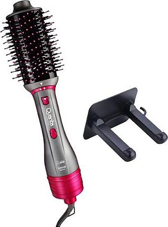 Quanta - Escova Secadora Easy Step Cinza/Rosa Bivolt 1300w QTES6001