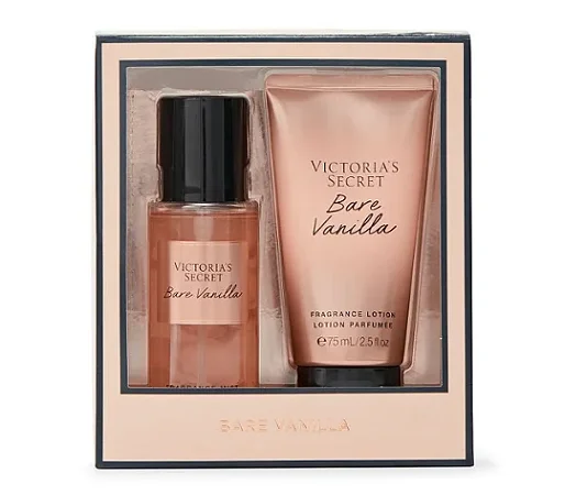 Victoria's Secret - Kit Mini Hidratante + body Splash Bare Vanilla 75ml