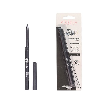 Vizzela - Lapiseira Metalizada Para Olhos Grey Metal