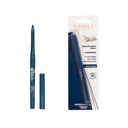 Vizzela - Lapiseira Metalizada Para Olhos Blue Metal