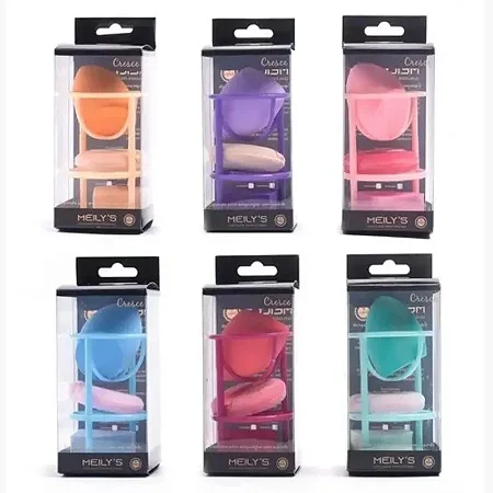 Meily´s - Kit de Esponjas  Com Suporte Mac274 *CORES VARIADAS*