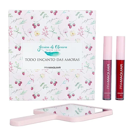 PraMaquiar - Kit Batom + Espelho Todo Encanto Das Amoras