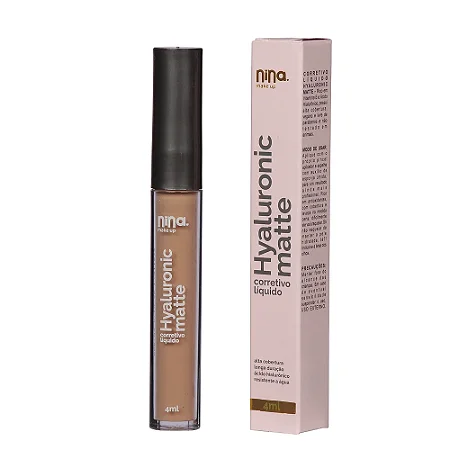 Nina Make Up - Corretivo Líquido Hyaluronic Matte Cor03