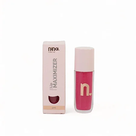 Nina Make Up - Gloss Lip Maximixer Framboesa
