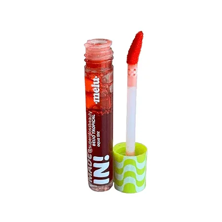 Ruby Rose - Aqua Tint Beijo Tropical Made In Melu 3ml Sabor de Doce Tangerina