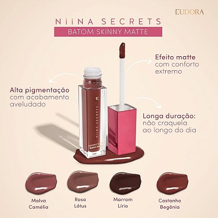 Niina Secrets - Batom Líquido Malva Camelia