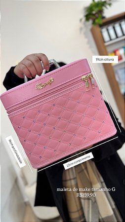 Maleta de maquiagem Rosa - G