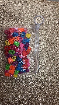 Central Beauty - Mini tridente na bolsinha zip COLORIDA