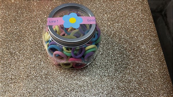 Central Beauty - Mini Rabico de Meia no Potinho COLORIDO