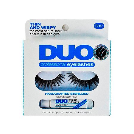 Duo D12 Cílios Postiços + Cola