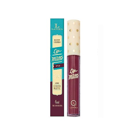Latika - Batom Líquido Lip Matte Nº23  Roxo