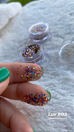 Luv Beauty - Glitter Flocado  cor 903