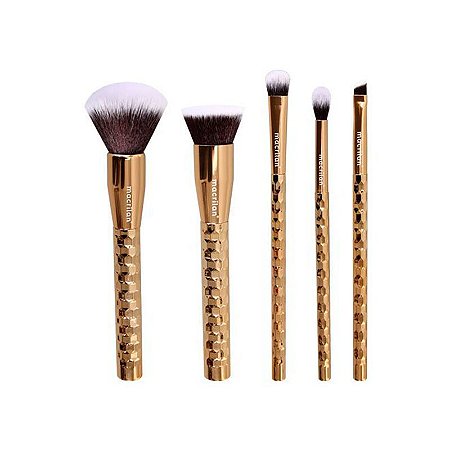 Macrilan - Kit Profissional com 5 pincéis Precious Gold ED006