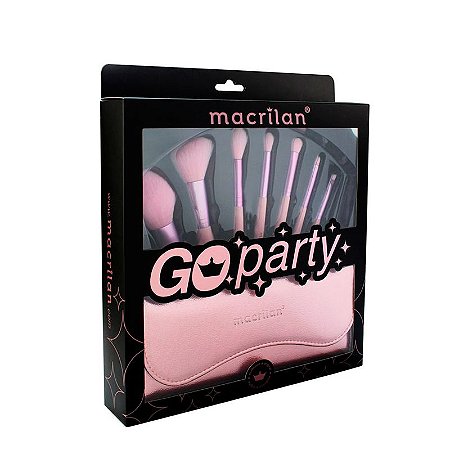 Macrilan - Kit com 7 Pincéis Go Party ED007