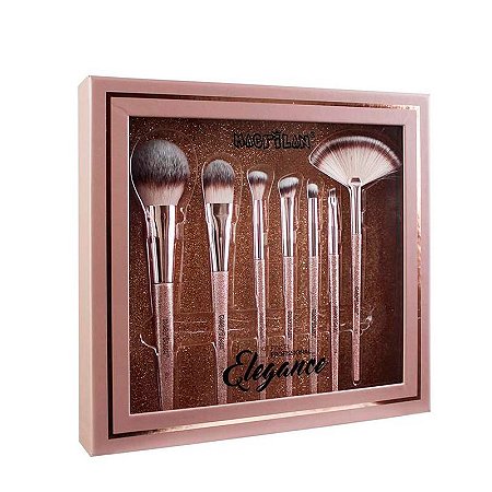Macrilan - Kit com 7 Pincéis Elegance ED700