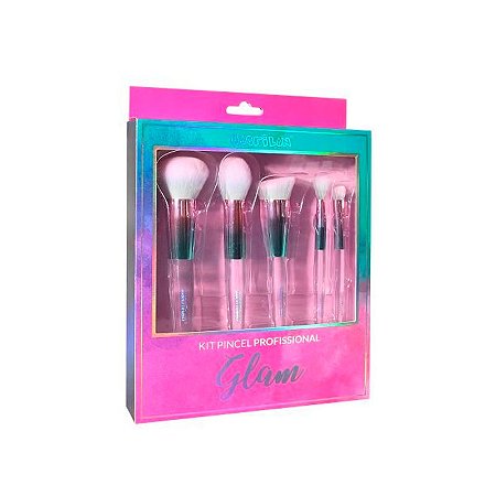 Macrilan - Kit com 5 pincéis Glam ED500