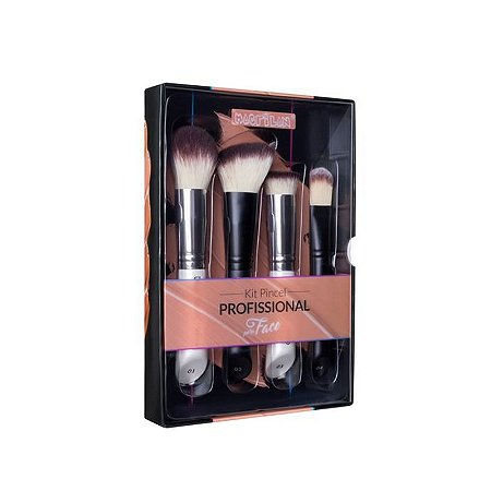 Macrilan - Kit com 4 Pincéis para a Face WB200