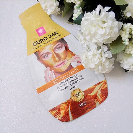 Kiss New York - Máscara Dourada Facial Ouro 24k