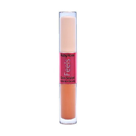 Ruby Rose - Corretivo Duo Sculpt Feels - Castanha 20 e Cacau 90