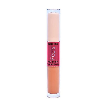 Ruby Rose - Corretivo Duo Sculpt Feels - Mel 30 E Coco Queimado 20