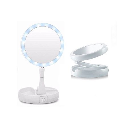 Espelho Luz Led Dobrável