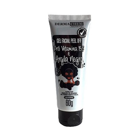Dermachem - Gel Facial Peel Off Argila Negra
